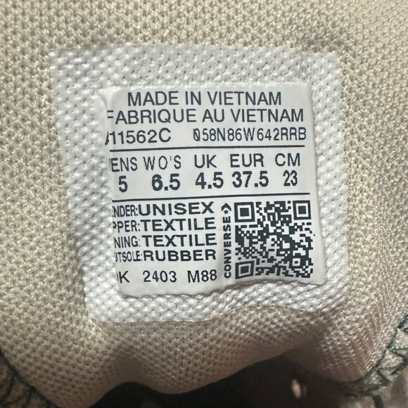 ⭐Converse Run Star Hike Platform Sz 5 Men's Shoes Flowers Green Sneakers A11562C - Picture 10 of 10